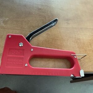 5/$25 Red light Duty Staple Gun takes standard staples.
